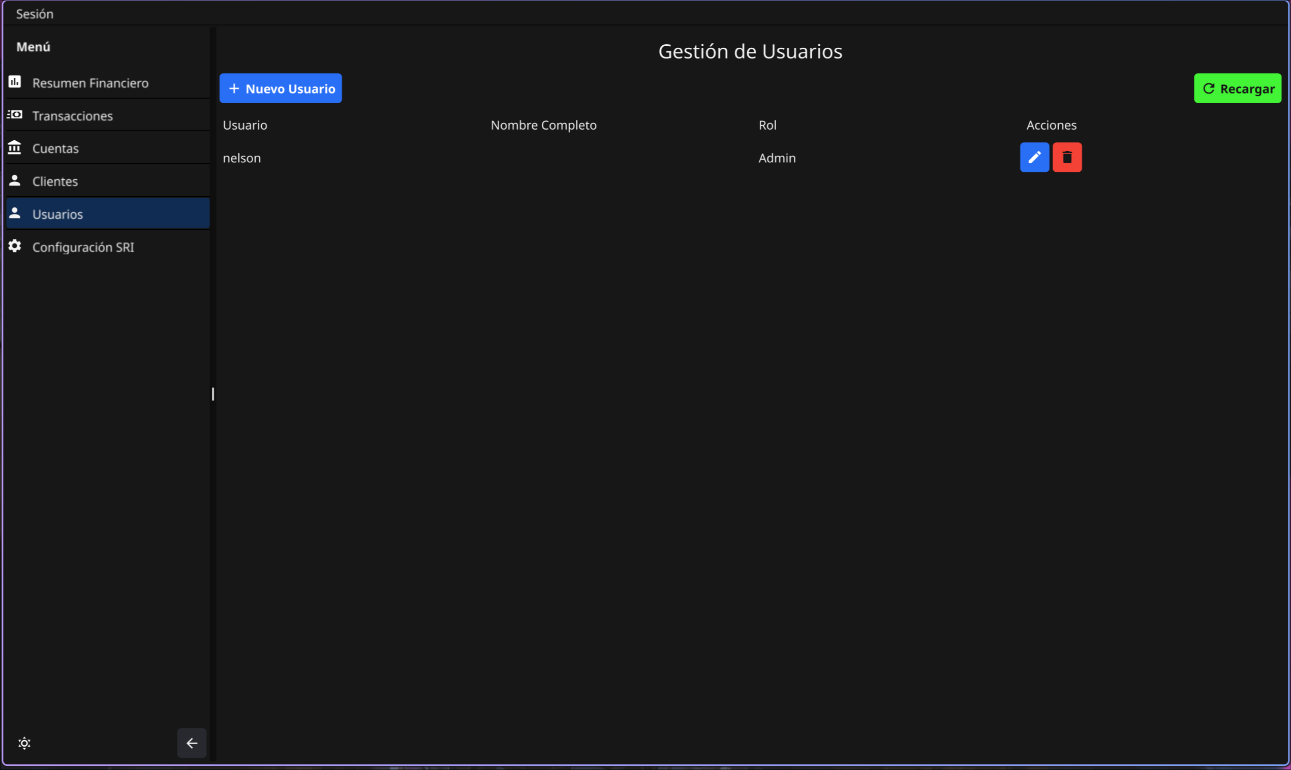 Gestión de Usuarios